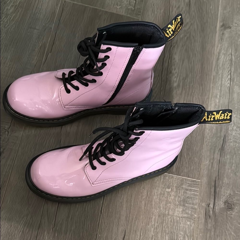 Dr. Martens Pink Lace-Up Boots - Picture 2 of 5